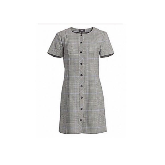 Theory Easy Snap Shift Dress. - Picture 4 of 8